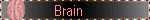 a gif of a pixelated brain falling down with the words "brain dead" on its right